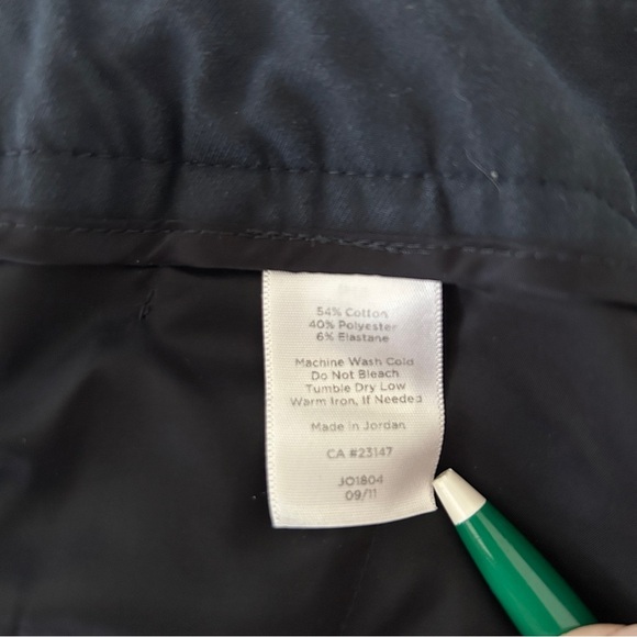 Talbots Heritage Pants Navy Blue Straight Leg Stretch Plus size 16 W Petite - Picture 16 of 16